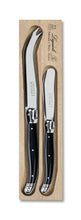 Load image into Gallery viewer, Andre Verdier: Stainless Steel Cheese Knife Set - Black (Set of 2)