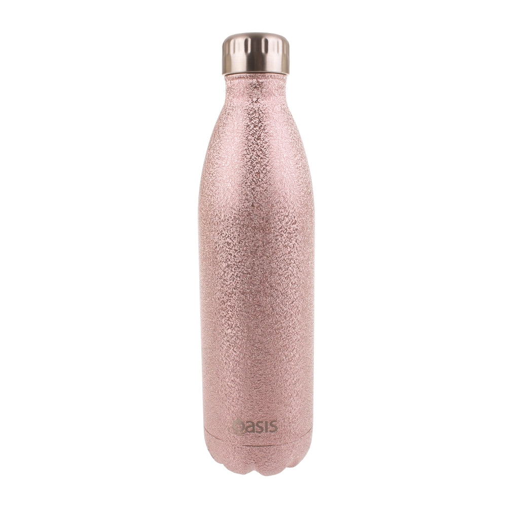 Oasis Insulated Stainless Steel Shimmer Water Bottle - Blush (750ml) - D.Line
