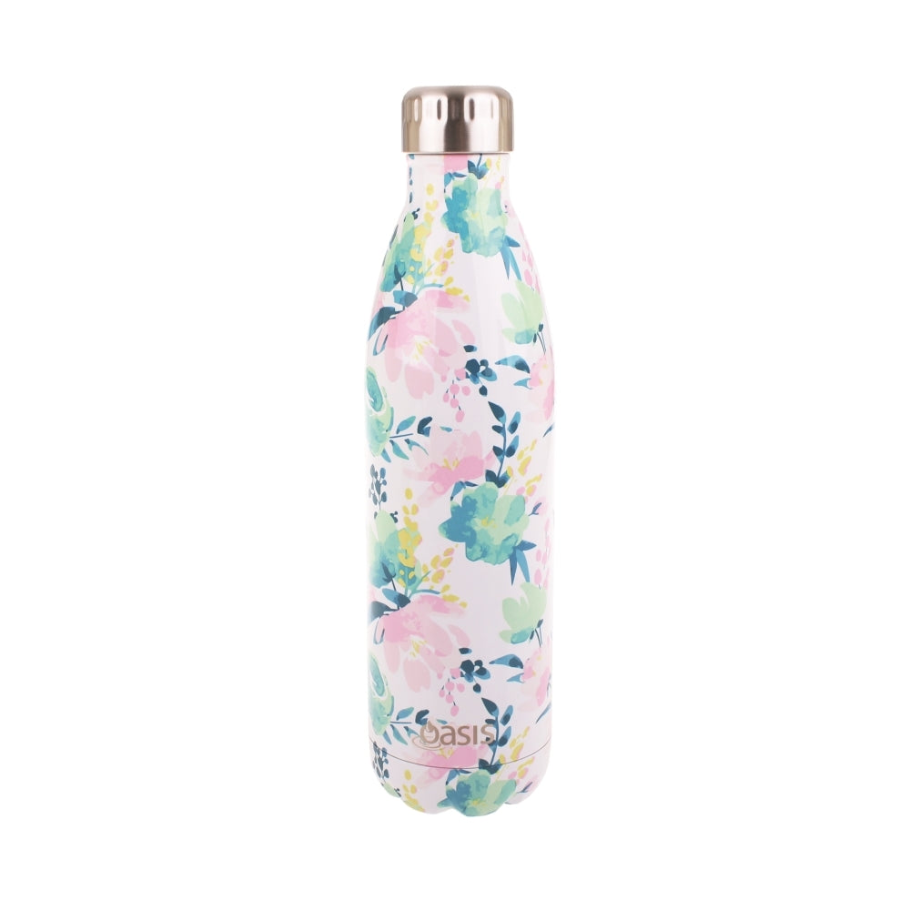 Oasis Insulated Stainless Steel Water Bottle - Floral Lust (750ml) - D.Line