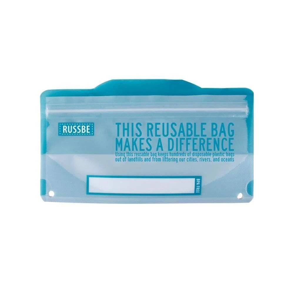 Russbe: Snack Bags 8 Pack - Blue Statement - D.Line