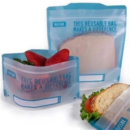 Russbe: Snack Bags 8 Pack - Blue Statement - D.Line
