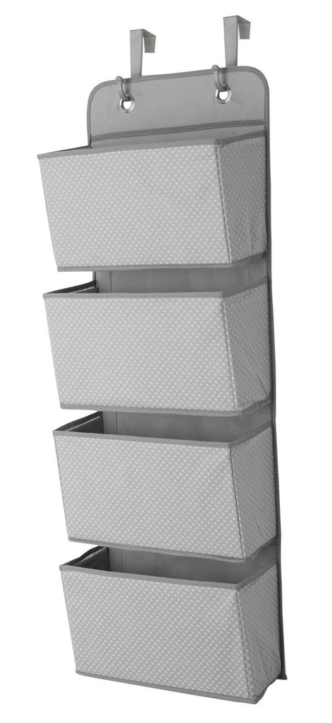 2 x Fabric Wall Mount / Over Door Hanging Storage Organiser (2 Pack)