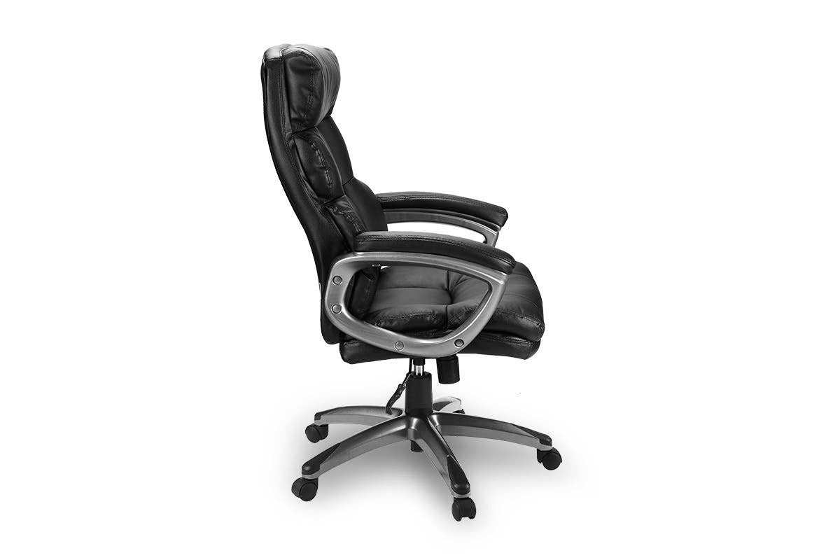 Ergolux Stanford High Back Padded Office Chair Black Fraser