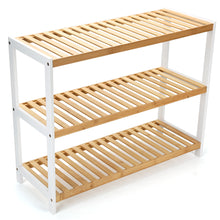 Load image into Gallery viewer, 3 Tier Bamboo Shoe Rack