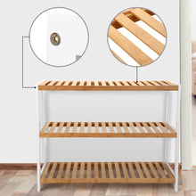 Load image into Gallery viewer, 3 Tier Bamboo Shoe Rack