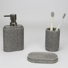 Load image into Gallery viewer, Bubble: Justin Bathroom 3-Piece Set - Light Grey Stone