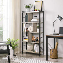 Load image into Gallery viewer, Vasagle : 4 Tiers Home Office Book Shelf - Greige and Black