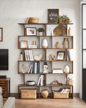 Load image into Gallery viewer, Vasagle Freestanding Decorative Wooden Bookcase - Rustic Brown