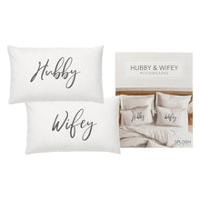 Load image into Gallery viewer, Splosh: Wedding Hubby Wifey Pillowcase Set