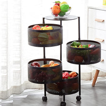 Load image into Gallery viewer, 360 Degree 4 Tier Removable Rotating Kitchen Storage Rack