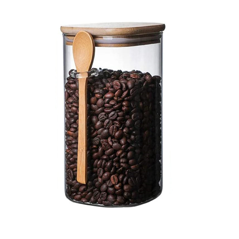 Glass Jar with Wooden Spoon (2000ml)