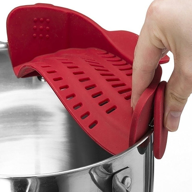 Silicone Pot Strainer - Red