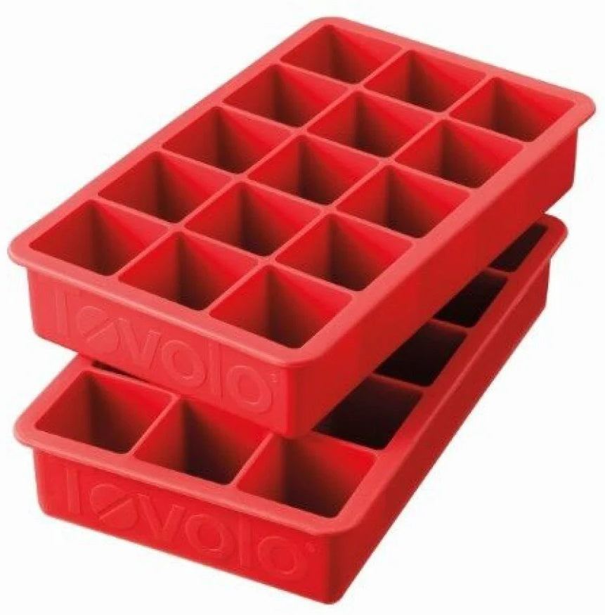 Tovolo: Perfect Cube Ice Trays - Apple Red (Set 2) - D.Line