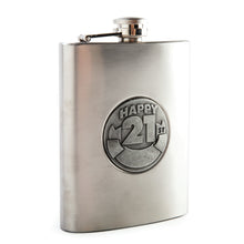 Load image into Gallery viewer, 21st Engravable Metal Flask