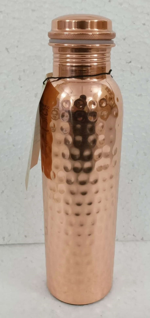 Ayurveda Copper Hammered Water Bottle (1L)