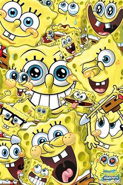 Sponge Bob Many Faces Poster (1202) - Impact Posters
