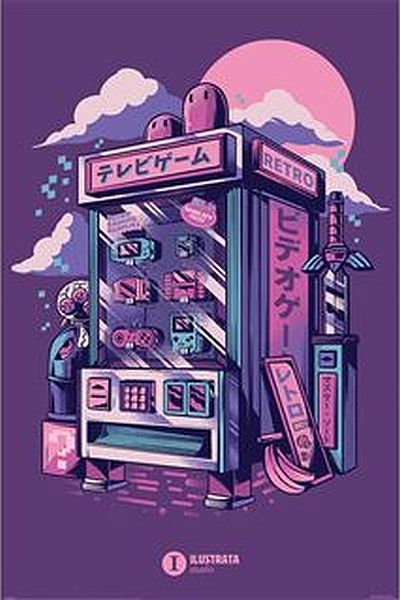 Ilustrata - Retro Vending Machine Poster (1190) - Impact Posters