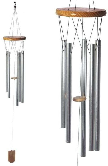 Wooden Wind Chime with Metal Tubes (88cm)