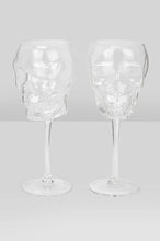 Load image into Gallery viewer, Killstar: Cranium Wine Glasses - Set of 2