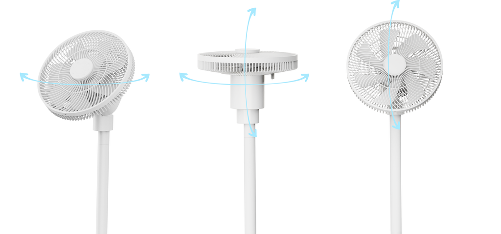 Smart Ape Height-Adjustable Wireless Pedestal Brushless Fan with Remote Control