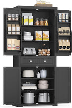 Load image into Gallery viewer, VASAGLE Freestanding Pantry Cabinet - Black