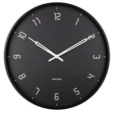 Karlsson: Stark Wall Clock - Black