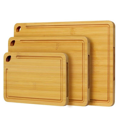 OZZYCOOK Bamboo Cutting Board Set (Set of 3)