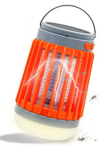 Load image into Gallery viewer, Solar Powered LED - Portable Camping Lantern &amp; Pest Killer (Orange)