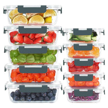 Load image into Gallery viewer, STORFEX 10-Pack Glass Meal Prep Containers with Lids