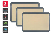 Load image into Gallery viewer, Reusable Silicone Baking Tray Mats (3 Pack) - Essentials For You