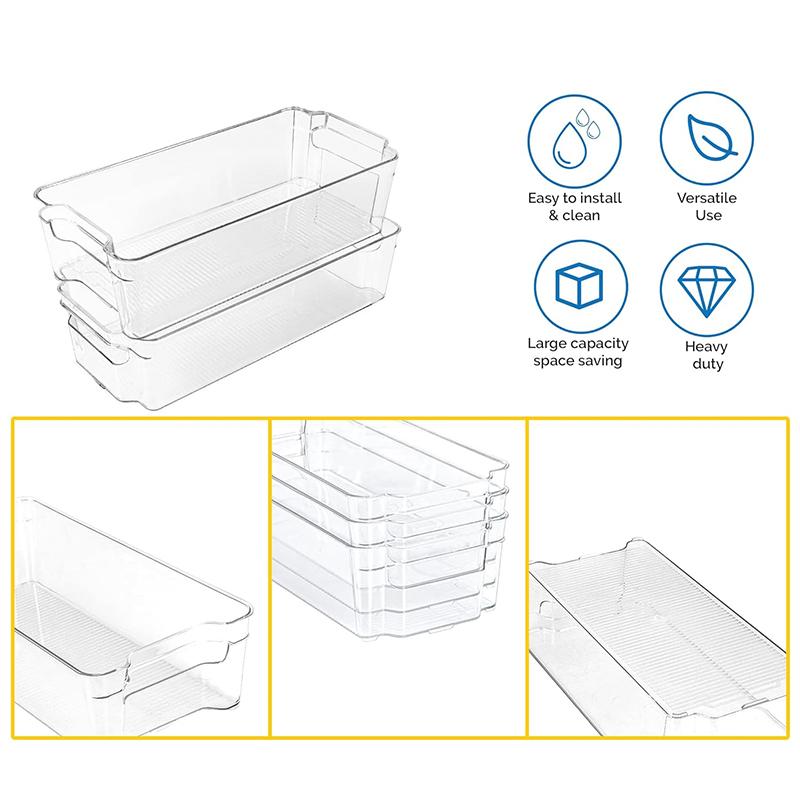 STORFEX Refrigerator Organizing Bins - Set of 8
