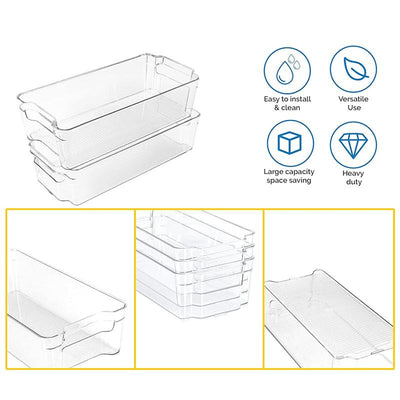 STORFEX Refrigerator Organizing Bins - Set of 8