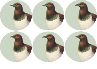 100% NZ: NZ Kereru Cork Backed Placemat Set (6 Pack)