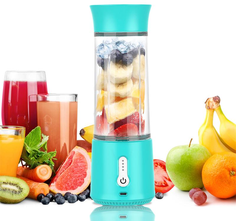 USB Rechargeable Portable Blender - 500ml (Blue)