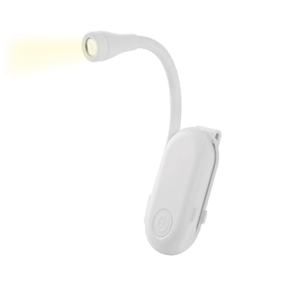ISGift: Rechargeable Clip-On Book Light - White - IS Gift