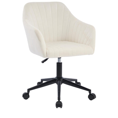 Gorilla Office: Bridget Velvet Chair - White