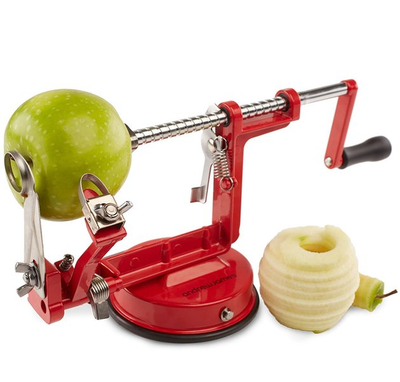 Ape Basics: 3-in-1 Stainless Steel Apple Peeler Corer Slicer with Suction Base