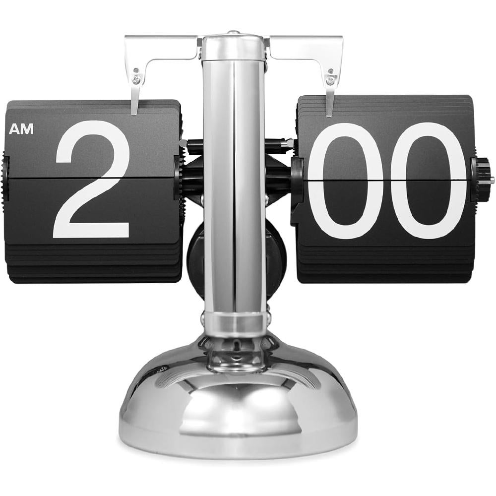 Retro Digital Flip Down Clock - Black