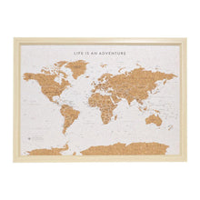 Load image into Gallery viewer, Travel Board Small World Map Pin Board - Splosh