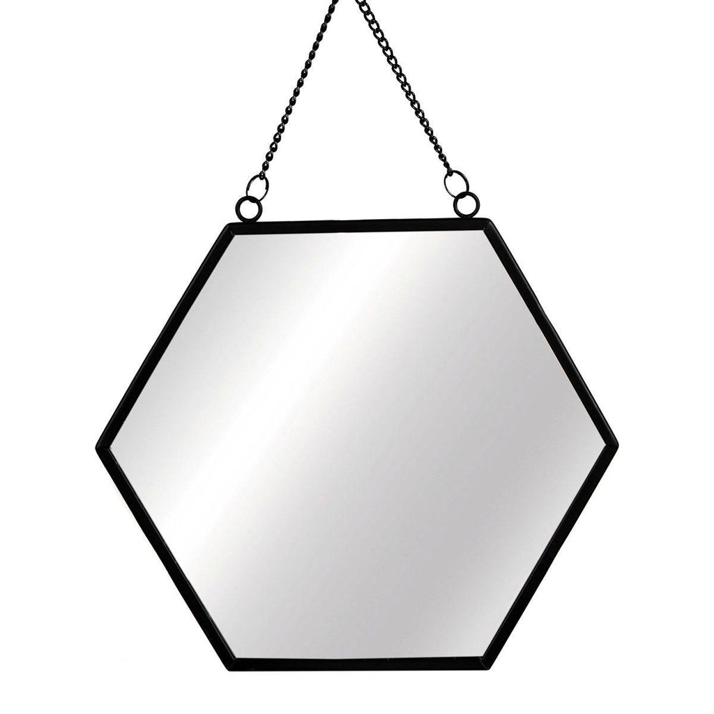 Sass & Belle: Jet Black Hexagon Mirror