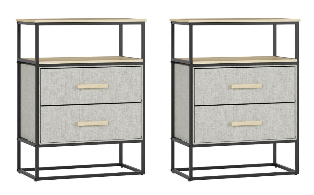 Fraser Country 2 Drawer Storage Nightstand - Set of 2