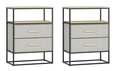 Fraser Country 2 Drawer Storage Nightstand - Set of 2