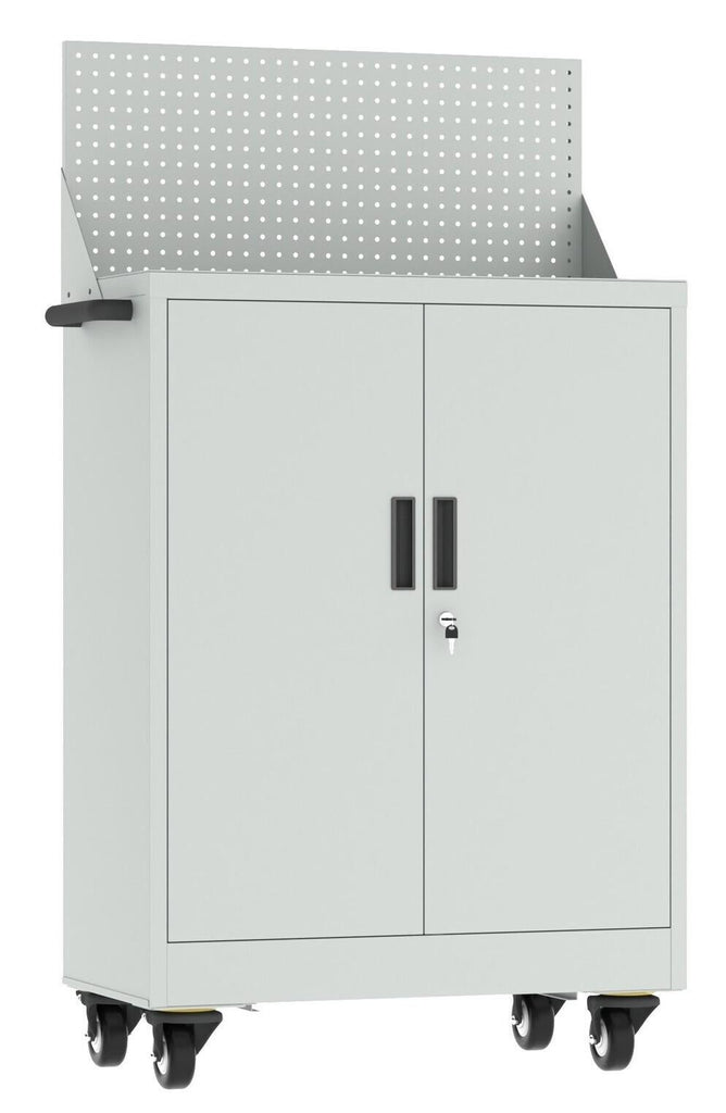 Fraser Country Milan Steel Tool Cart Cabinet - Light Grey