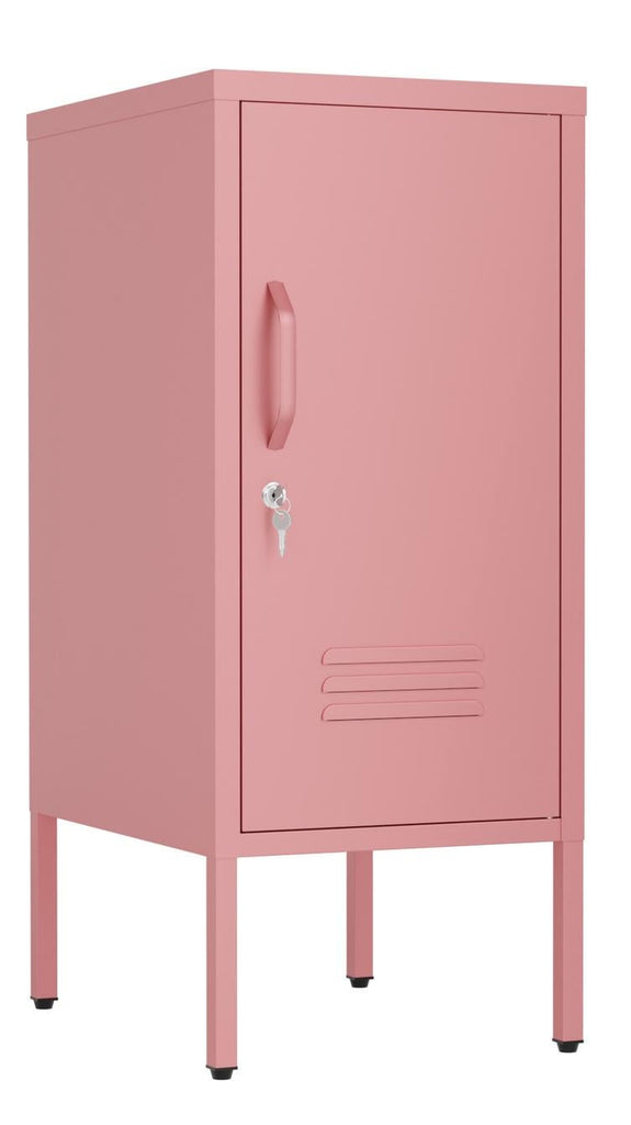 Fraser Country Milan Metal 1 Door Cabinet - Pink