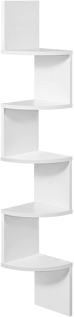 Vasagle Floating Corner Shelf - 5-Tier (White)