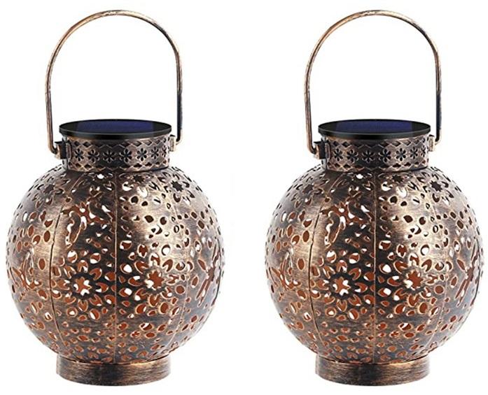 LUMIRO Solar Outdoor Lanterns - 2 Pack