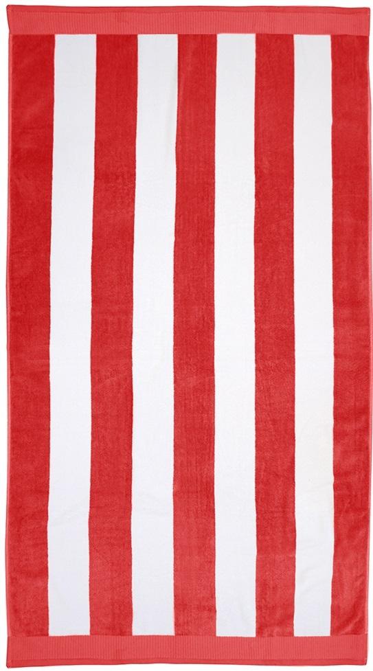 Bambury: Classic Stripe Beach Towel - Poppy