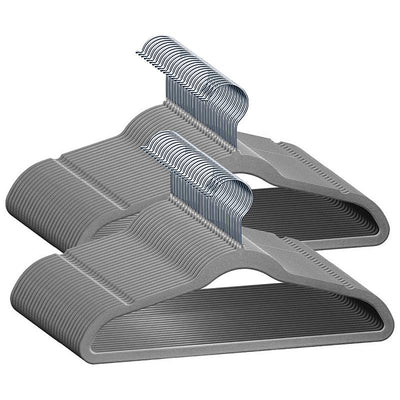 STORFEX 50-Pack Velvet Hangers - Gray
