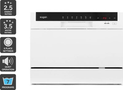 Kogan Benchtop Dishwasher (6 Place, White)