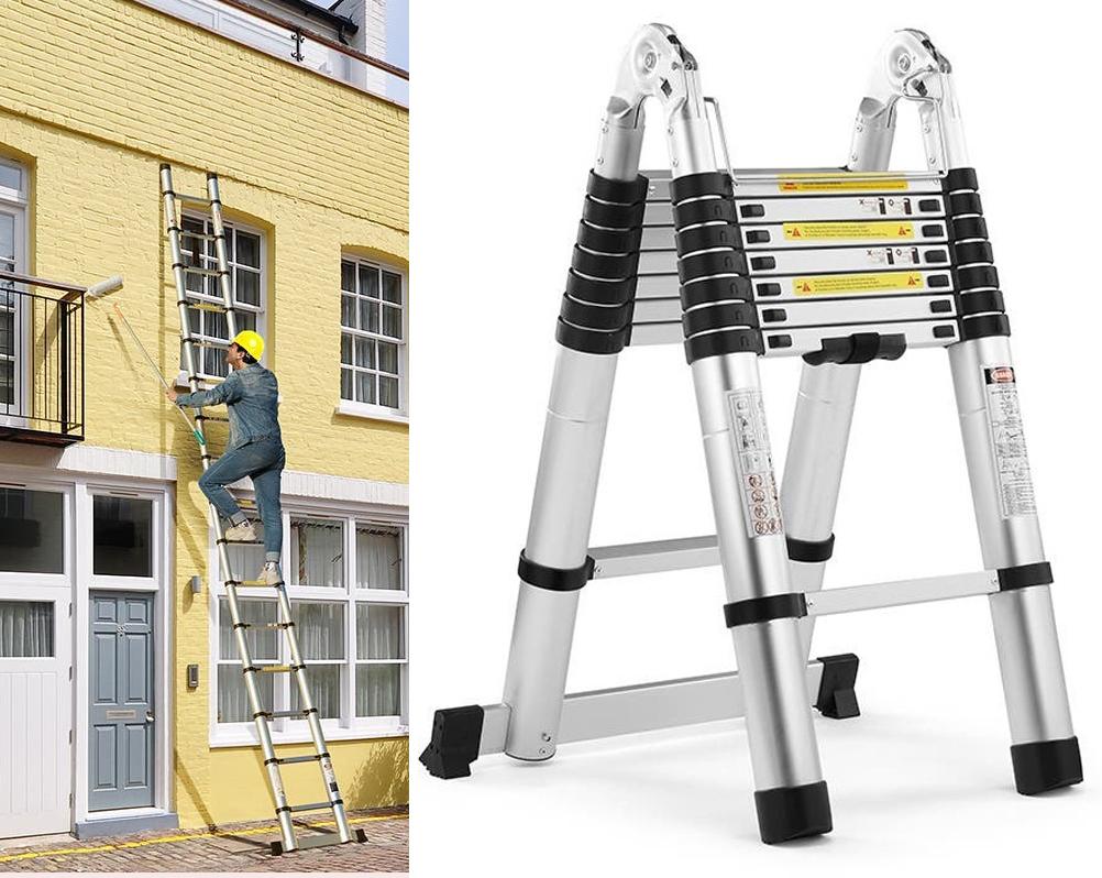 5m Telescopic Foldable Ladder - Certa